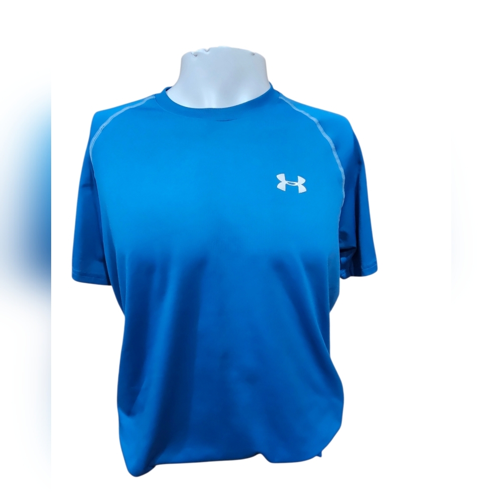 Under Armour HeatGear Loose Blue‎ Athletic T-Shirt Men’s Medium Short Sleeve